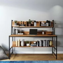 Red Living Schreibtisch Clomeo - Walnuss Dekor -Büromöbel Verkäufe 1000306657 211115 13552600535 MOOD DETAILS P000000001000306657 mood