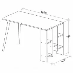 Red Living Schreibtisch Doncaster - Weiß / Eiche Dekor 11 Red Living Schreibtisch Doncaster - Weiß / Eiche Dekor -Büromöbel Verkäufe 1000306667 211115 13534800878 SKETCH DETAILS P000000001000306667 sketch