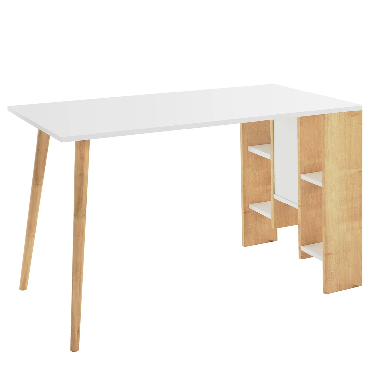 Red Living Schreibtisch Doncaster - Weiß / Eiche Dekor 3 Red Living Schreibtisch Doncaster - Weiß / Eiche Dekor