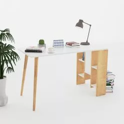 Red Living Schreibtisch Doncaster - Weiß / Eiche Dekor 9 Red Living Schreibtisch Doncaster - Weiß / Eiche Dekor -Büromöbel Verkäufe 1000306667 211115 13554800574 DETAILS P000000001000306667