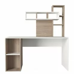 Loftscape Schreibtisch-Kombination Juri - Weiß / Eiche Sonoma Dekor -Büromöbel Verkäufe 1000306698 211115 13563400641 DETAILS P000000001000306698