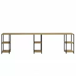 Red Living Doppelschreibtisch Collinee II - Eiche Dekor / Schwarz -Büromöbel Verkäufe 1000306705 211115 13570700683 DETAILS P000000001000306705