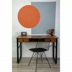 Red Living Schreibtisch Jerrold - Kiefer massiv / Aluminium - Kiefer Braun / Schwarz -Büromöbel Verkäufe 1000306712 211115 13575400739 MOOD DETAILS P000000001000306712 mood