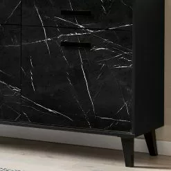 Jack & Alice Sideboard Fintel I - Marmor Schwarz Dekor / Schwarz 15 Jack & Alice Sideboard Fintel I - Marmor Schwarz Dekor / Schwarz -Büromöbel Verkäufe 1000307050 211110 08234500082 DETAILS P000000001000307050