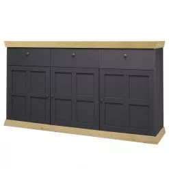 Ridgevalley Sideboard Maiossa II - Anthrazit / Eiche Dekor