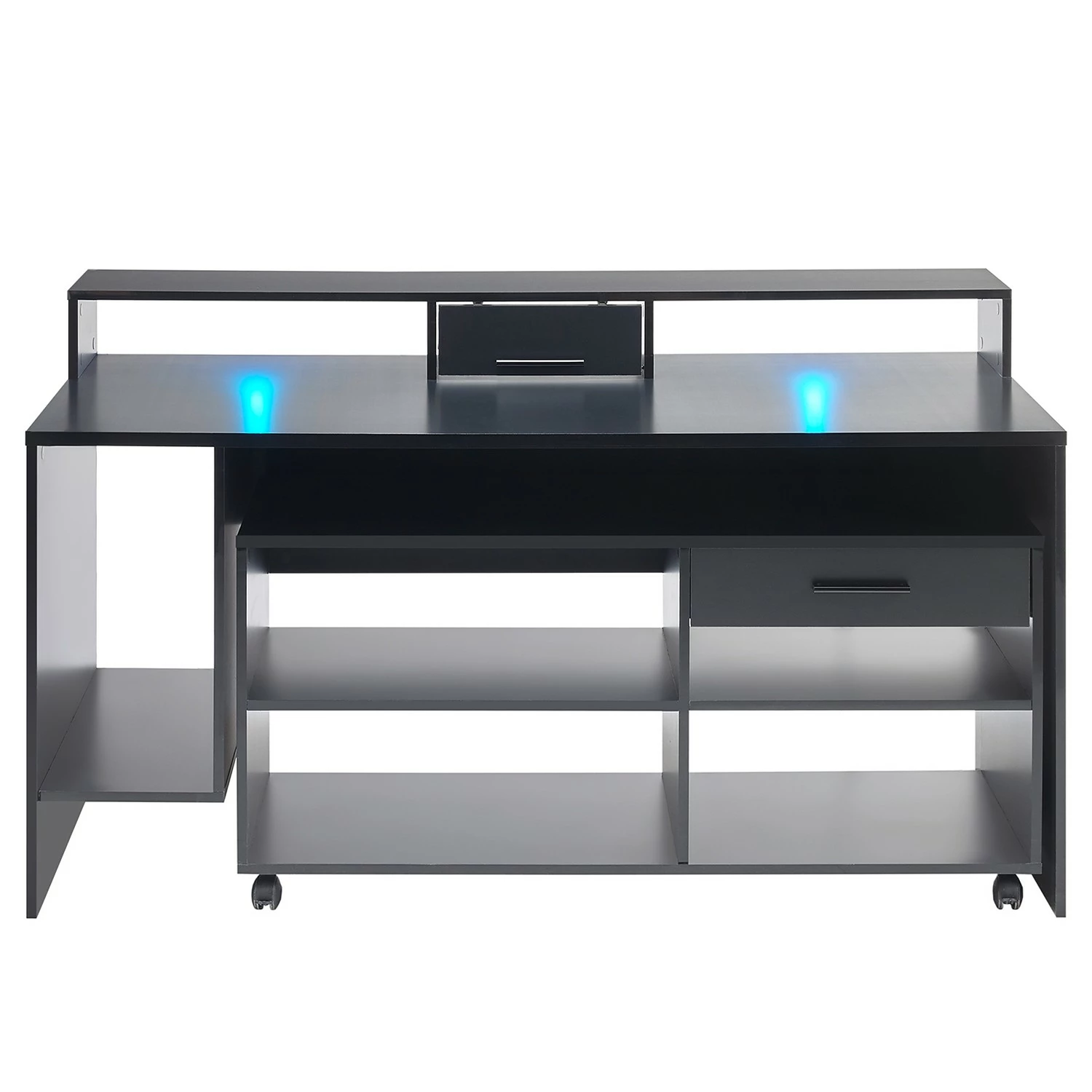 Fredriks Schreibtisch-Kombination Halling - (LED-Beleuchtung) - Schwarz 12 Fredriks Schreibtisch-Kombination Halling - (LED-Beleuchtung) - Schwarz – Bild 10