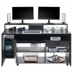 Fredriks Schreibtisch-Kombination Halling - (LED-Beleuchtung) - Schwarz 28 Fredriks Schreibtisch-Kombination Halling - (LED-Beleuchtung) - Schwarz -Büromöbel Verkäufe 1000307854 211123 172651000042 DETAILS P000000001000307854