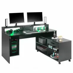 Fredriks Schreibtisch-Kombination Halling - (LED-Beleuchtung) - Schwarz 23 Fredriks Schreibtisch-Kombination Halling - (LED-Beleuchtung) - Schwarz -Büromöbel Verkäufe 1000307854 211123 17265100046 DETAILS P000000001000307854