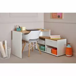 Jahnke Eckschreibtisch ML C 140 E - Wildeiche Dekor / Weiß -Büromöbel Verkäufe 1000307856 211109 13512100047 MOOD DETAILS P000000001000307856 mood