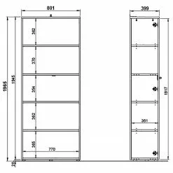 Germania Aktenschrank GW-Agenda IV - Lichtgrau -Büromöbel Verkäufe 1000307873 211109 161640000596 SKETCH DETAILS P000000001000307873 sketch