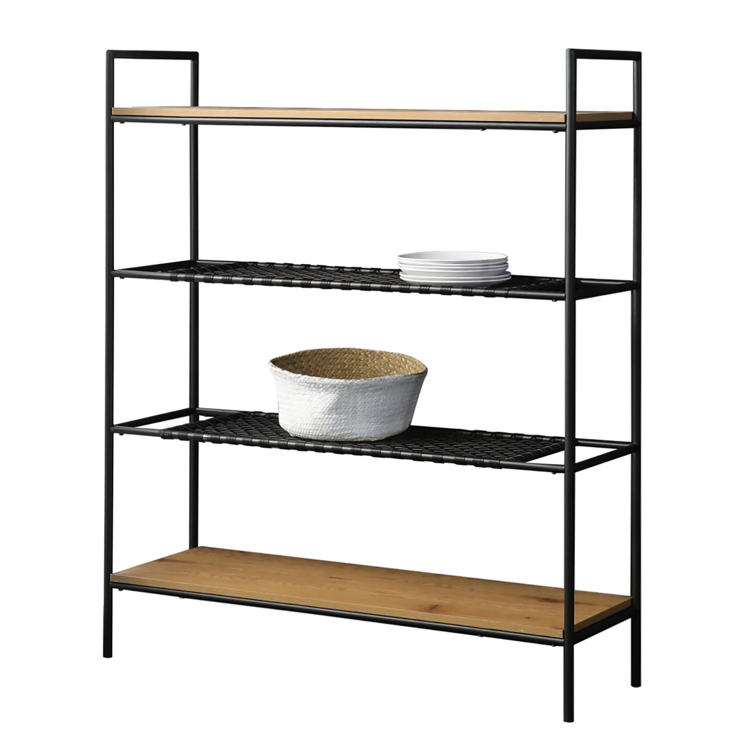 Red Living Regal Padbury - Schwarz / Eiche Dekor 3 Red Living Regal Padbury - Schwarz / Eiche Dekor