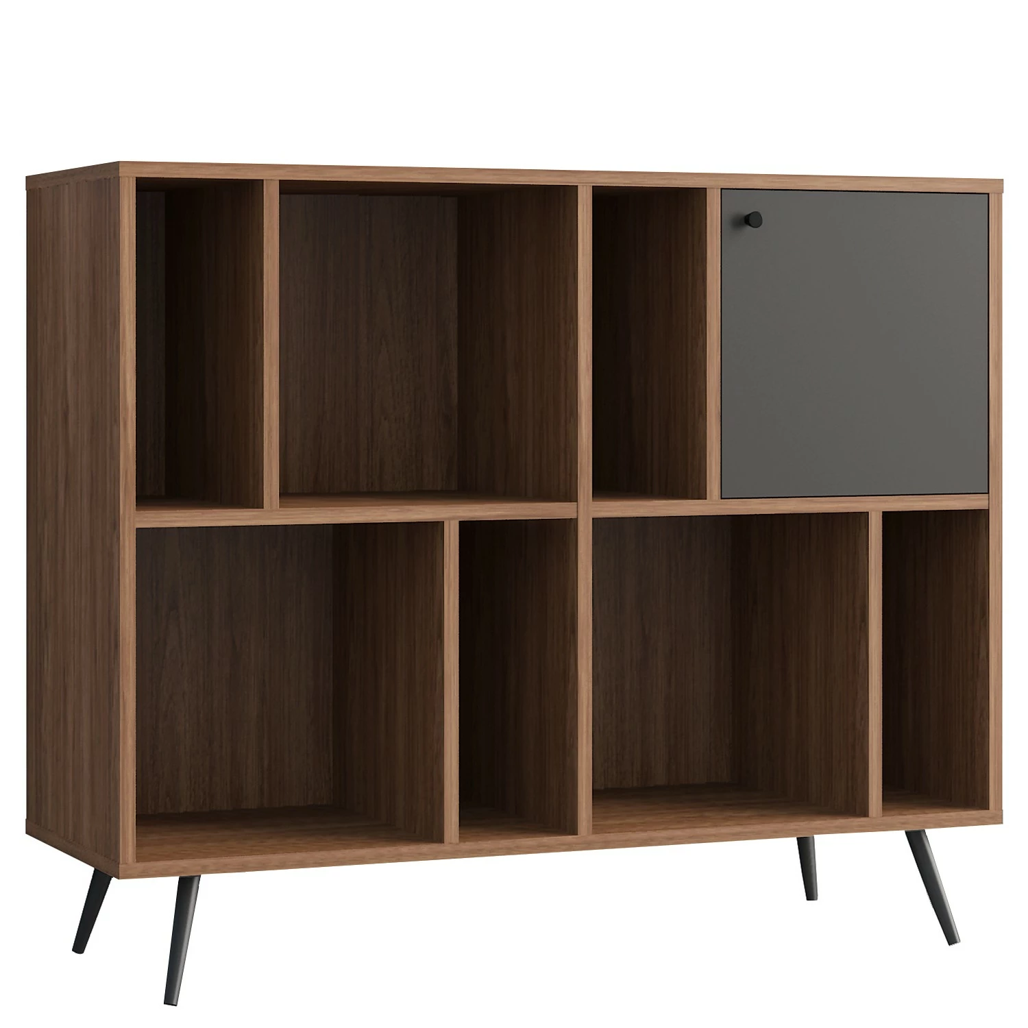 Loftscape Regal Sirkka II - Grau / Walnuss Dekor 3 Loftscape Regal Sirkka II - Grau / Walnuss Dekor