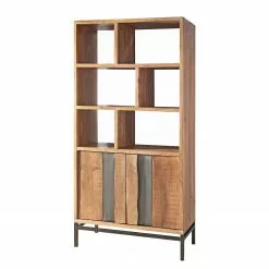 Ars manufacti Büroset Domme (4-teilig) - Akazie massiv / Eisen - Akazie / Anthrazit -Büromöbel Verkäufe 1000310605 211117 16461200054 DETAILS P000000001000310605