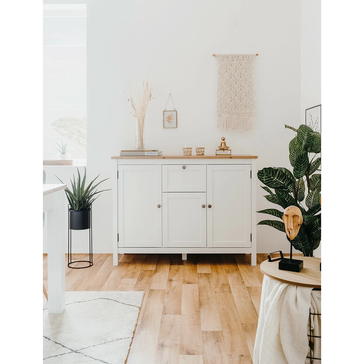 Ridgevalley Sideboard Bombita III - Weiß / Eiche Artisan Dekor 4 Ridgevalley Sideboard Bombita III - Weiß / Eiche Artisan Dekor – Bild 2