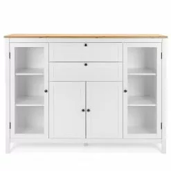 Ridgevalley Sideboard Bombita II - Weiß / Eiche Artisan Dekor -Büromöbel Verkäufe 1000310614 211118 060556000121 DETAILS P000000001000310614