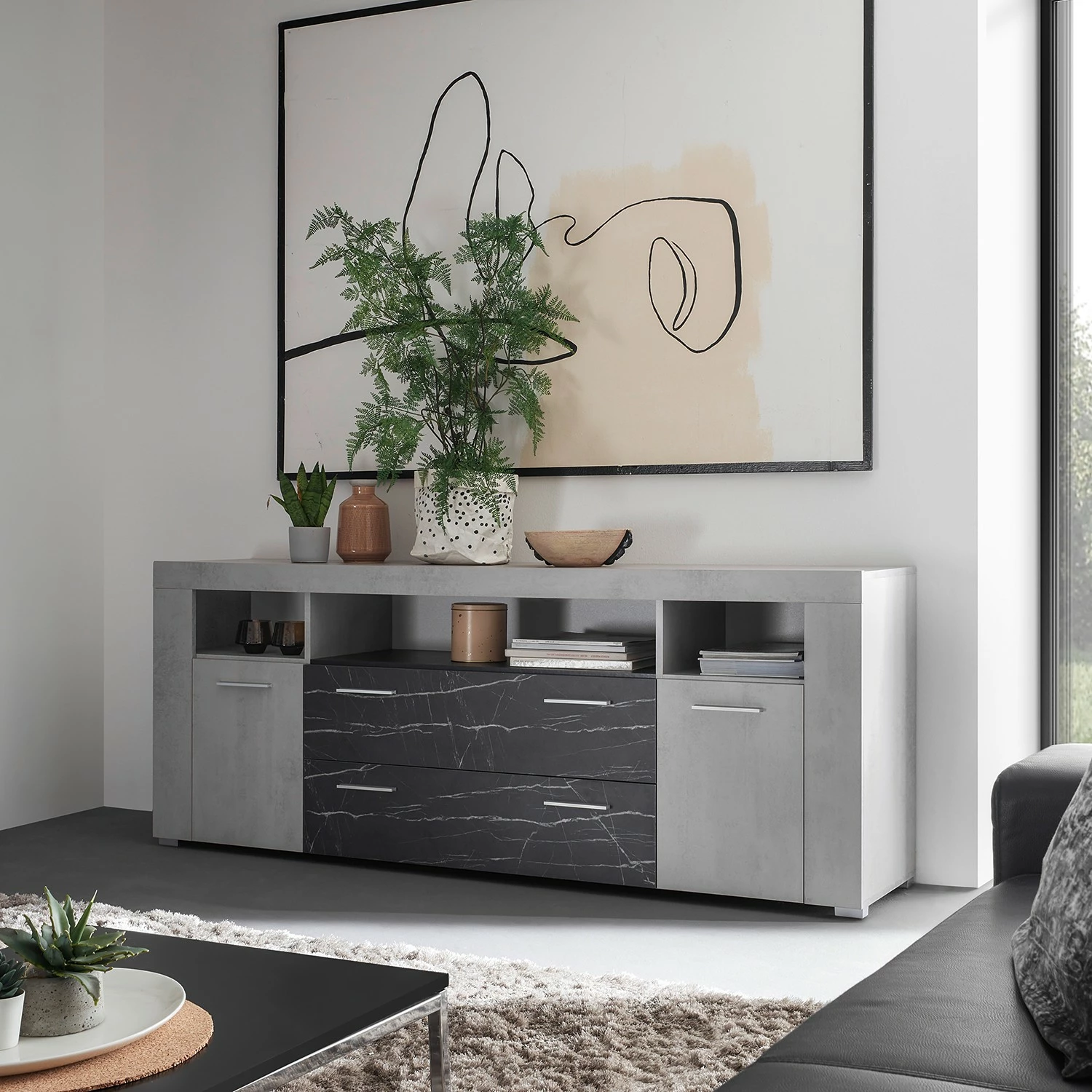 Loftscape Sideboard Mantador - Grau 4 Loftscape Sideboard Mantador - Grau – Bild 2