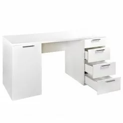 Fredriks Schreibtisch Lenora - Weiß / Silber -Büromöbel Verkäufe 1000313564 211202 152613000032 DETAILS P000000001000313564