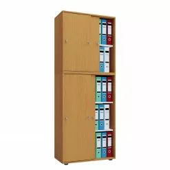 VCM Büroschrank Lona XXL - Buche Dekor