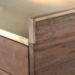 Schreibtisch Lennard I - Mango massiv / Eisen - Mango / Messing -Büromöbel Verkäufe 1000315298 211214 16251100143 DETAILS P000000001000315298