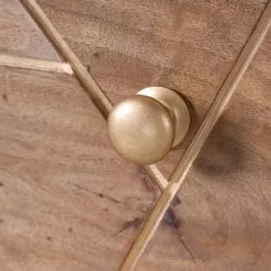 Schreibtisch Lennard I - Mango massiv / Eisen - Mango / Messing -Büromöbel Verkäufe 1000315298 211214 16251100147 DETAILS P000000001000315298