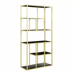 Jack & Alice Regal Nooble I - Mango massiv / Metall - Mango Schwarz / Gold