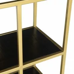 Jack & Alice Regal Nooble I - Mango massiv / Metall - Mango Schwarz / Gold -Büromöbel Verkäufe 1000315440 220427 050 DETAILS P000000001000315440