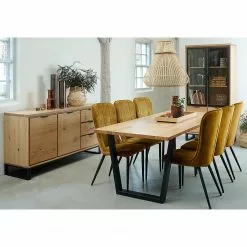 Loftscape Sideboard Limoges - Echtholzfurnier / Metall - Eiche / Schwarz -Büromöbel Verkäufe 1000319435 220107 101929000105 MOOD DETAILS P000000001000319435 mood