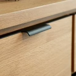 Loftscape Sideboard Limoges - Echtholzfurnier / Metall - Eiche / Schwarz -Büromöbel Verkäufe 1000319435 220107 101929000123 DETAILS P000000001000319435