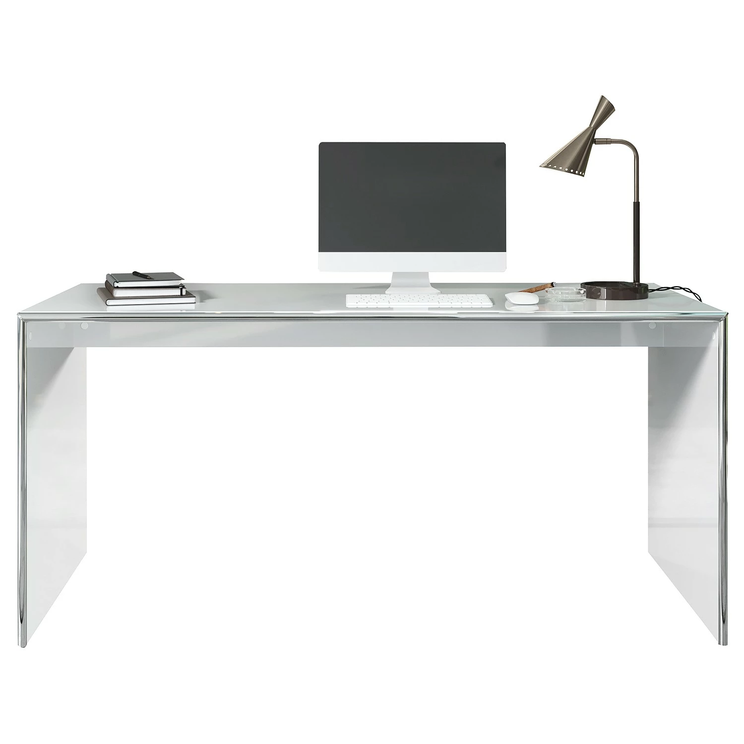 Trendteam Schreibtisch Infinity - Hochglanz Grau / Chrom 10 Trendteam Schreibtisch Infinity - Hochglanz Grau / Chrom – Bild 8