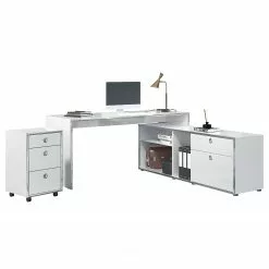 Trendteam Rollcontainer Infinity - Hochglanz Weiß / Chrom -Büromöbel Verkäufe 1000325231 220118 14275900046 DETAILS P000000001000325231