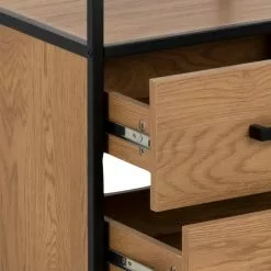 Red Living Regal Coogee XIII - Wildeiche Dekor / Schwarz -Büromöbel Verkäufe 1000325233 220118 14022400155 DETAILS P000000001000325233