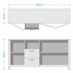 Red Living Sideboard Zagora - Asteiche Dekor / Schwarz 13 Red Living Sideboard Zagora - Asteiche Dekor / Schwarz -Büromöbel Verkäufe 1000329410 220203 154843000500 SKETCH DETAILS P000000001000329410 sketch