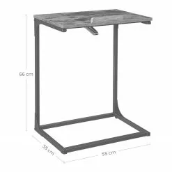 Red Living Laptoptisch Buxy - Eiche Rustikal Dekor / Schwarz -Büromöbel Verkäufe 1000330250 220204 133442000500 SKETCH DETAILS P000000001000330250 sketch