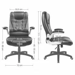 Loftscape Chefsessel Modan XXL - Kunstleder / Nylon - Schwarz / Silber -Büromöbel Verkäufe 1000330260 220204 13344400500 SKETCH DETAILS P000000001000330260 sketch