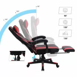 Loftscape Gaming Chair Moco XXL - Schwarz / Rot -Büromöbel Verkäufe 1000330267 220204 1334450060 DETAILS P000000001000330267