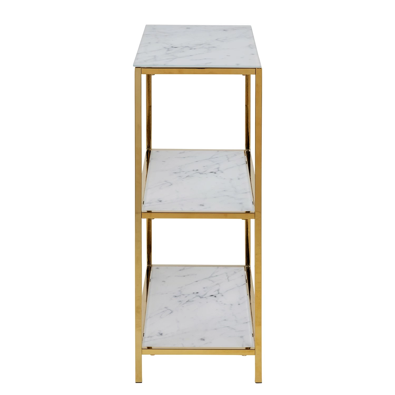 Fredriks Regal Katori II - Glas / Metall - Marmor Weiß Dekor / Gold 7 Fredriks Regal Katori II - Glas / Metall - Marmor Weiß Dekor / Gold – Bild 5