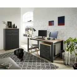 Ridgevalley Büro-Set Jasmund (2-teilig) - Graphit -Büromöbel Verkäufe 1000331309 220208 143704000021 MOOD DETAILS P000000001000331309 mood