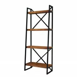 Red Living Regal Wilga - Kiefer massiv / Metall - Kiefer / Schwarz