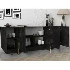 Loftscape Sideboard Vidal - Marmor Schwarz Dekor / Gold -Büromöbel Verkäufe 1000333728 220302 022 MOOD DETAILS P000000001000333728 mood