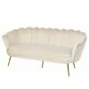 Norrwood Sofa Ralemo (3-Sitzer) - Samt - Creme