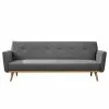 Norrwood Schlafsofa Shorwell - Strukturstoff - Grau