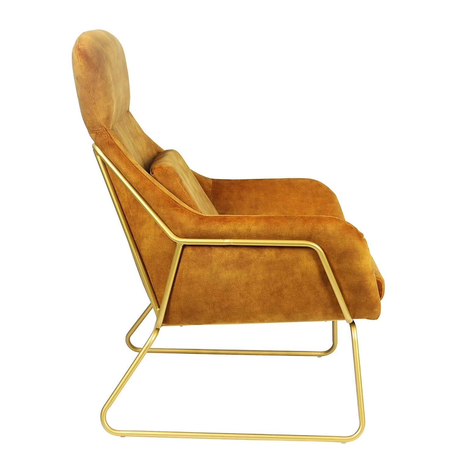 Norrwood Relaxsessel Tirana - Samt - Gold 6 Norrwood Relaxsessel Tirana - Samt - Gold – Bild 5