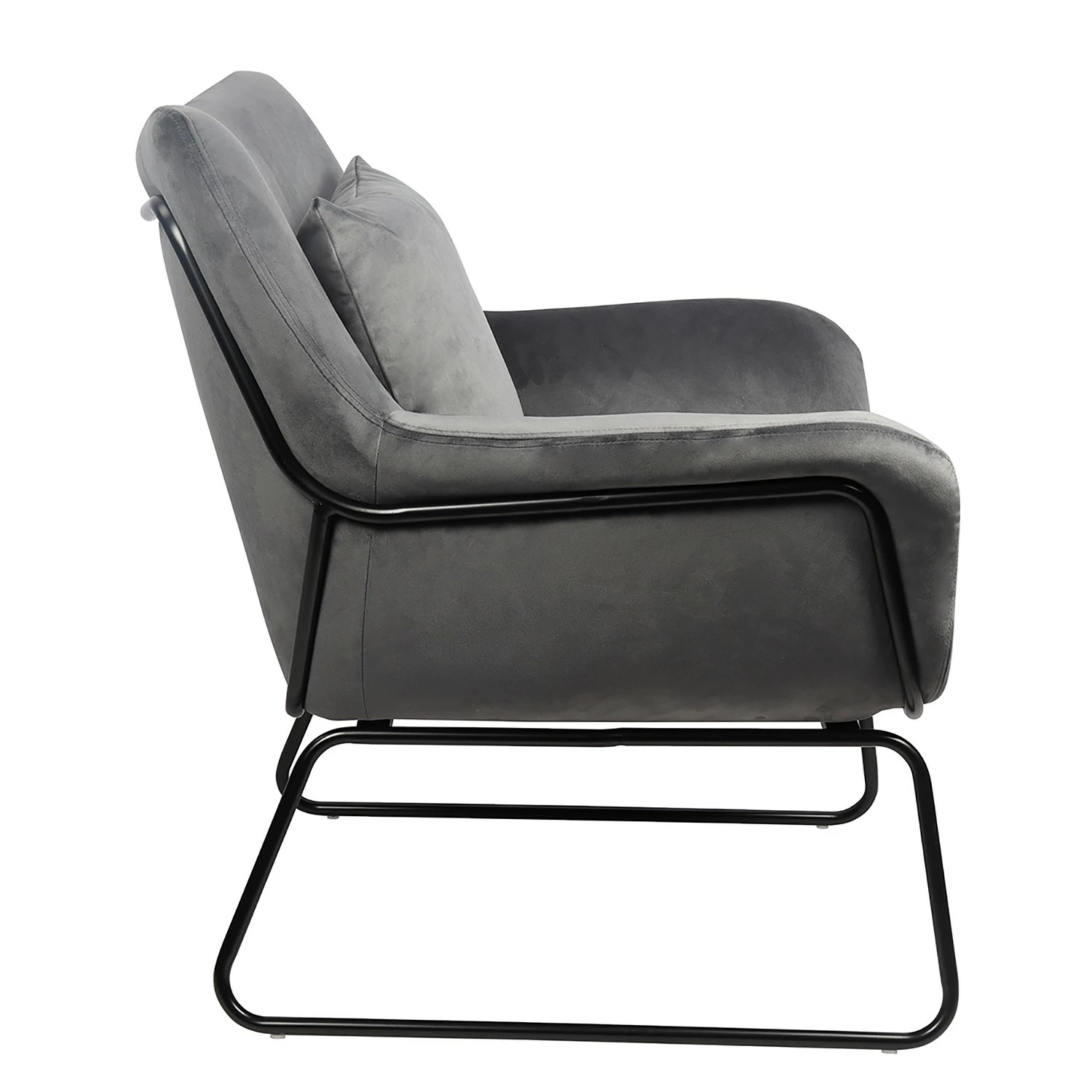 Norrwood Relaxsessel Tizio - Samt - Grau 7 Norrwood Relaxsessel Tizio - Samt - Grau – Bild 6