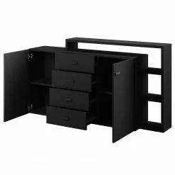 Loftscape Sideboard Littor - Schwarz -Büromöbel Verkäufe 1000339746 220311 030 DETAILS P000000001000339746
