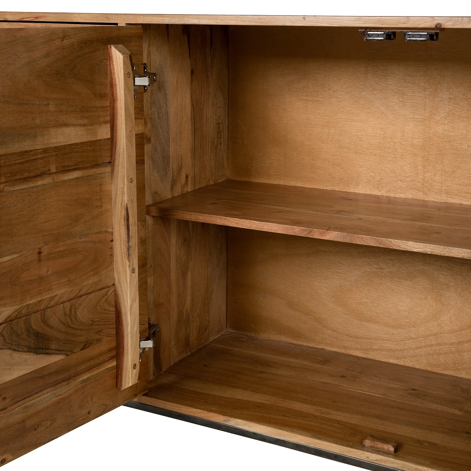 Ars manufacti Sideboard Woodson II - Akazie massiv / Metall - Akazie Hellbraun 11 Ars manufacti Sideboard Woodson II - Akazie massiv / Metall - Akazie Hellbraun – Bild 9