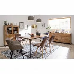 Ars manufacti Sideboard Woodson - Akazie massiv / Metall - Akazie Hellbraun - Breite: 200 cm -Büromöbel Verkäufe 1000339822 220311 021 MOOD DETAILS P000000001000339822 mood