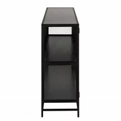 Red Living Sideboard Coogee IV - Glas / Metall - Schwarz -Büromöbel Verkäufe 1000340385 220318 050 DETAILS P000000001000340385