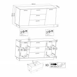 Fredriks Sideboard Reedley - Hochglanz Schwarz 11 Fredriks Sideboard Reedley - Hochglanz Schwarz -Büromöbel Verkäufe 1000340455 220322 500 SKETCH DETAILS P000000001000340455 sketch