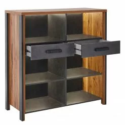 Red Living Regal Belchatow - Eiche Dekor / Anthrazit -Büromöbel Verkäufe 1000341639 220323 030 DETAILS P000000001000341639