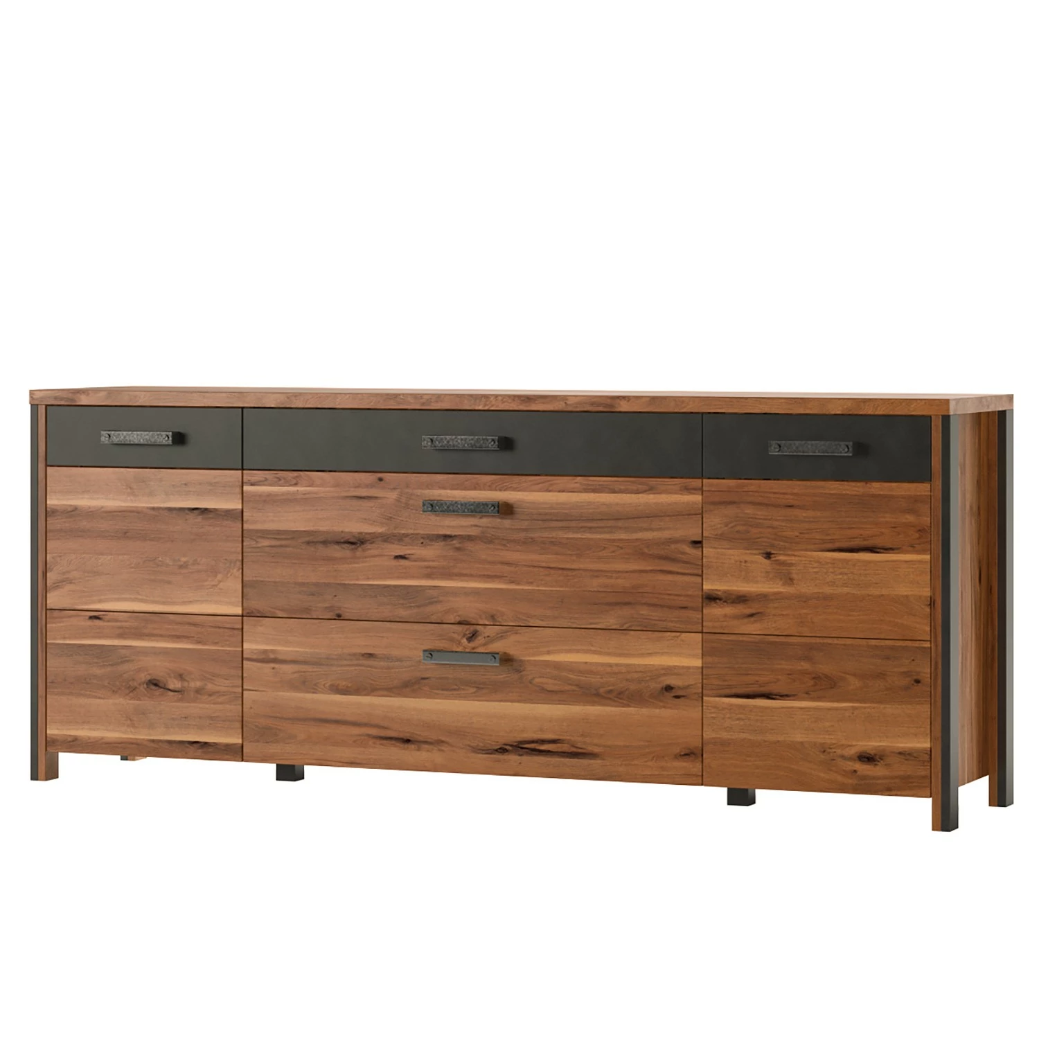Red Living Sideboard Belchatow I - Eiche Dekor / Anthrazit 3 Red Living Sideboard Belchatow I - Eiche Dekor / Anthrazit